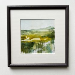 Serenity mounted and framed in dark grey wooden frame