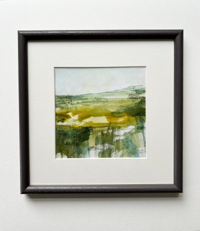 Serenity mounted and framed in dark grey wooden frame