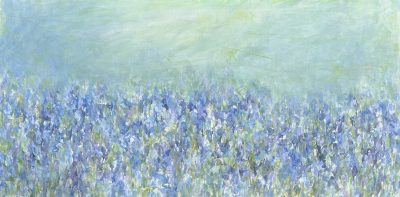 First Whisper Of Summer painting on canvas of bluebells