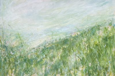 In The Long Meadow original painting in acrylics on canvas by Charlotte Riley Art
